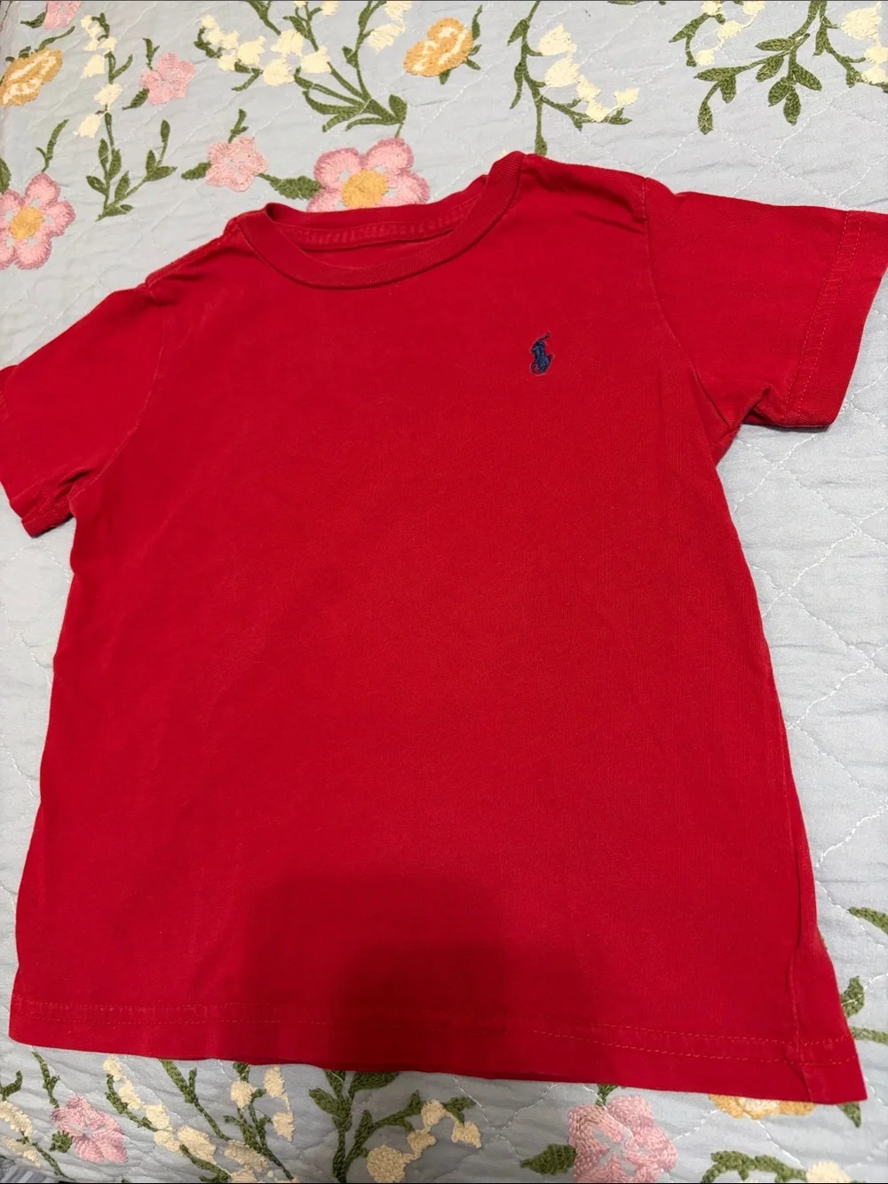 Polo Ralph Lauren Red Pullover PreOwned Shirt Sleeve TShirt Shows wear Size 3T